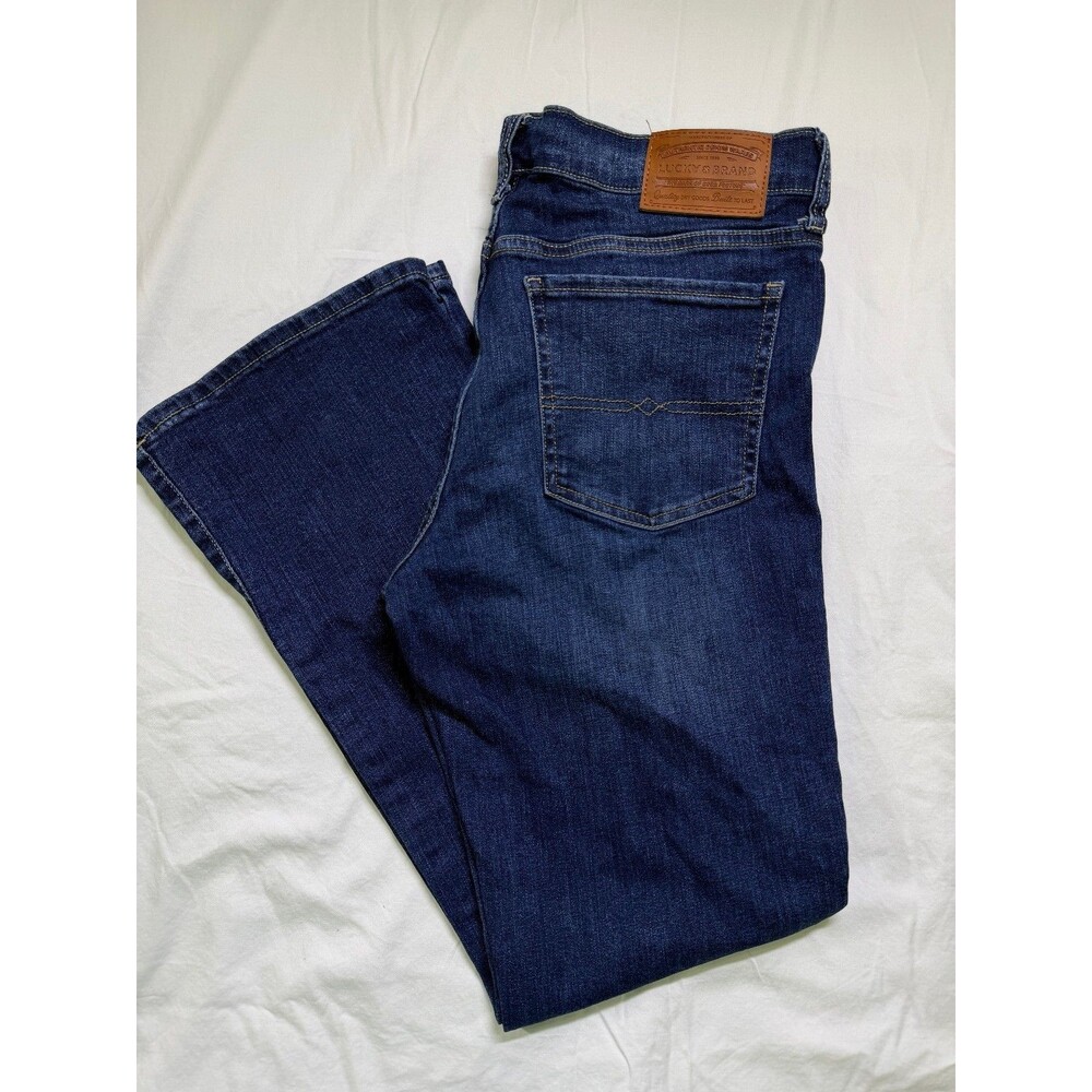 Lucky Brand Sweet Mid Rise Boot Jeans Womens 10/30A Dark Wash Stretch Bootcut